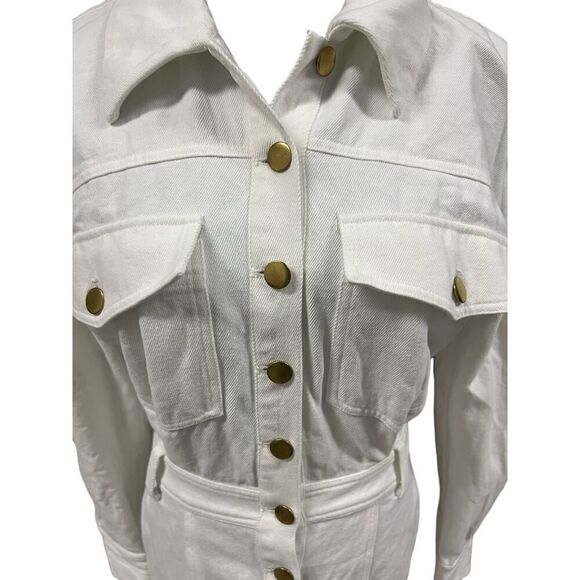 LOVERS & FRIENDS FRANKIE MINI DRESS BONE WHITE SIZE SMALL MSRP $228 - Picture 6 of 11